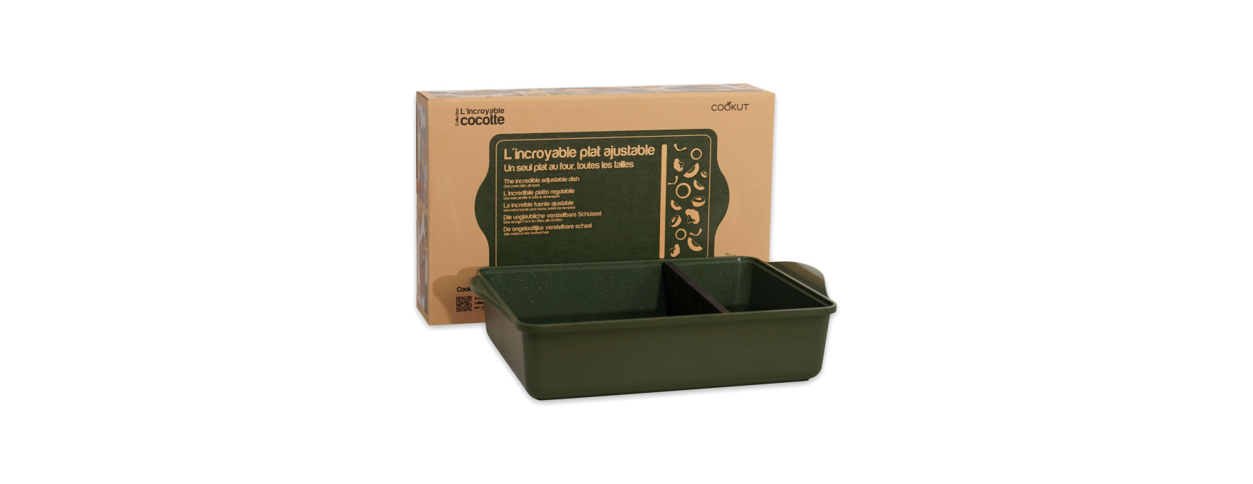 Mon joli plat au four 42cm fougère  - Cookut