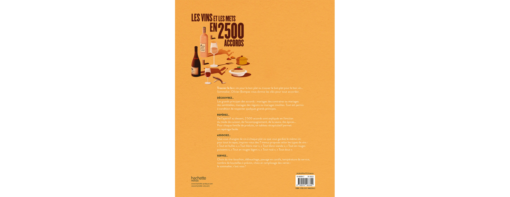 Les vins et les mets en 2500 accords - Hachette vin
