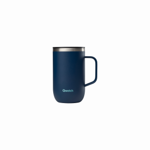 Travel mug isotherme avec anse  inox 470 ml - granite bleu n