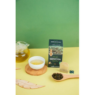 18 sachets de thé vert sencha 2 gr - Aromandise