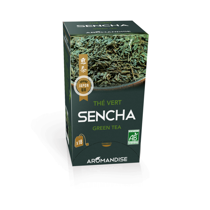 18 sachets de thé vert sencha 2 gr - Aromandise