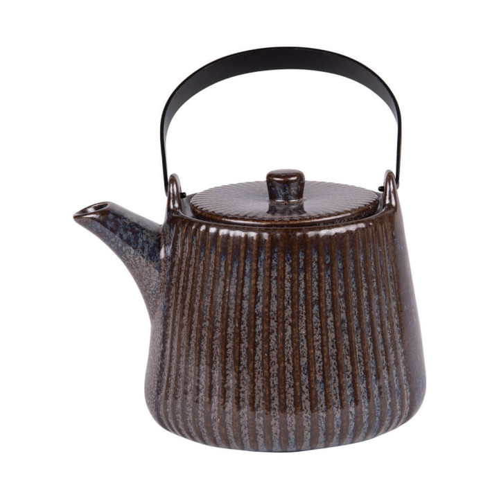 Théière avec filtre Tiao noir bleu 1 L - Table Passion