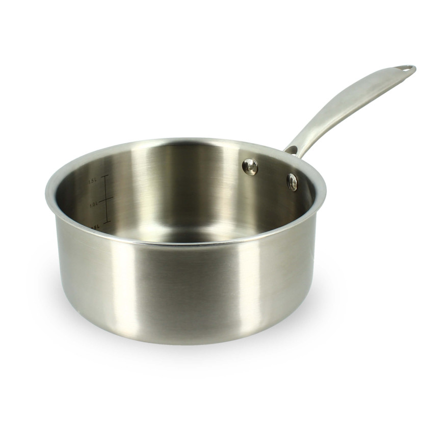 Casserole Triply en acier inoxydable 18cm sans PFAS - Menast