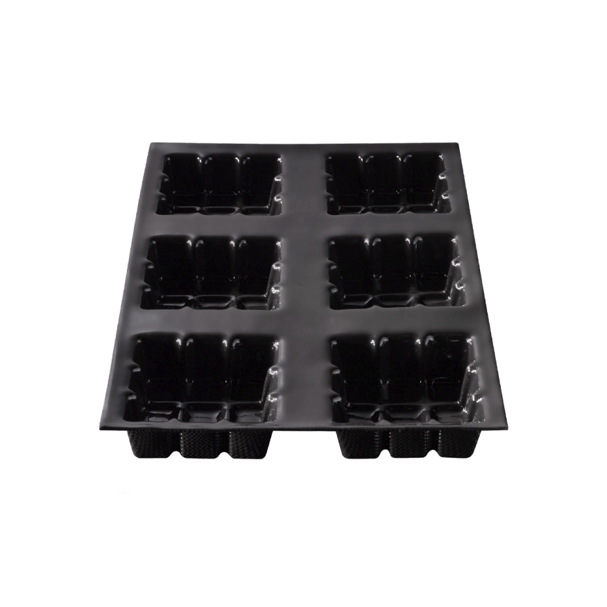 Moule en silicone et tricot de verre 6 petites tablettes 7 x