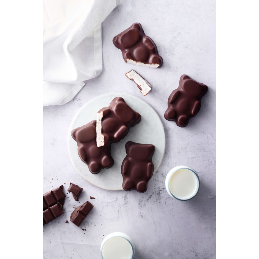 Moule en silicone et tricot de verre 9 oursons - Flexipan