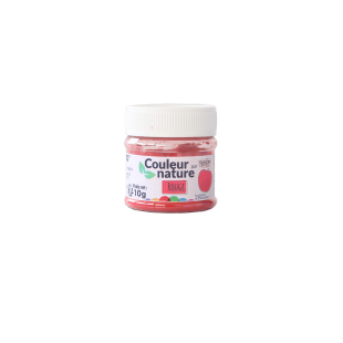 Colorant naturel en poudre Couleur nature : rouge 10 gr