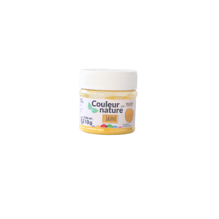 Colorant naturel en poudre Couleur nature : jaune 10 gr - Trésors de chefs