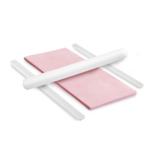 3 sets de baguettes 2, 4 et 8 mm pour étaler la pâte uniform