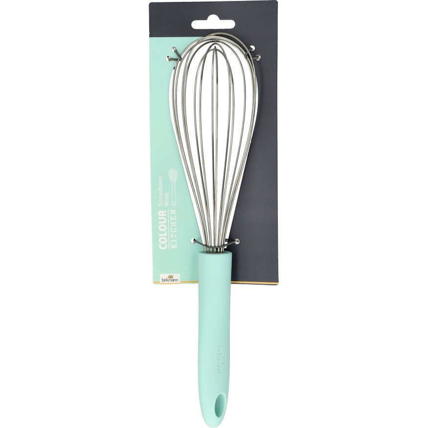 Fouet en silicone bleu turquoise 29 cm - Birkmann