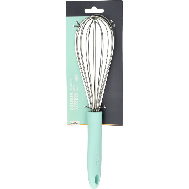 Fouet en silicone bleu turquoise 29 cm - Birkmann