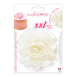 Fleur en azyme blanche XXL 10 cm - Scrapcooking