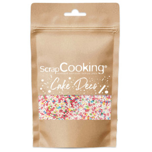 Décor à parsemer : petites billes multicolores 80 gr - Scrapcooking