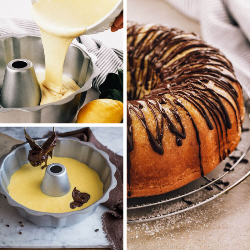 Moule à bundt cake en métal antiadhésif 27 x 8.5 cm - Decora
