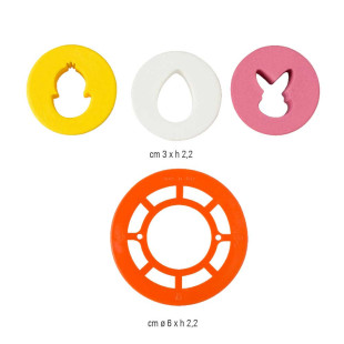 Lot de 1 emporte-pièce et 3 formes en plastique Mix & Match