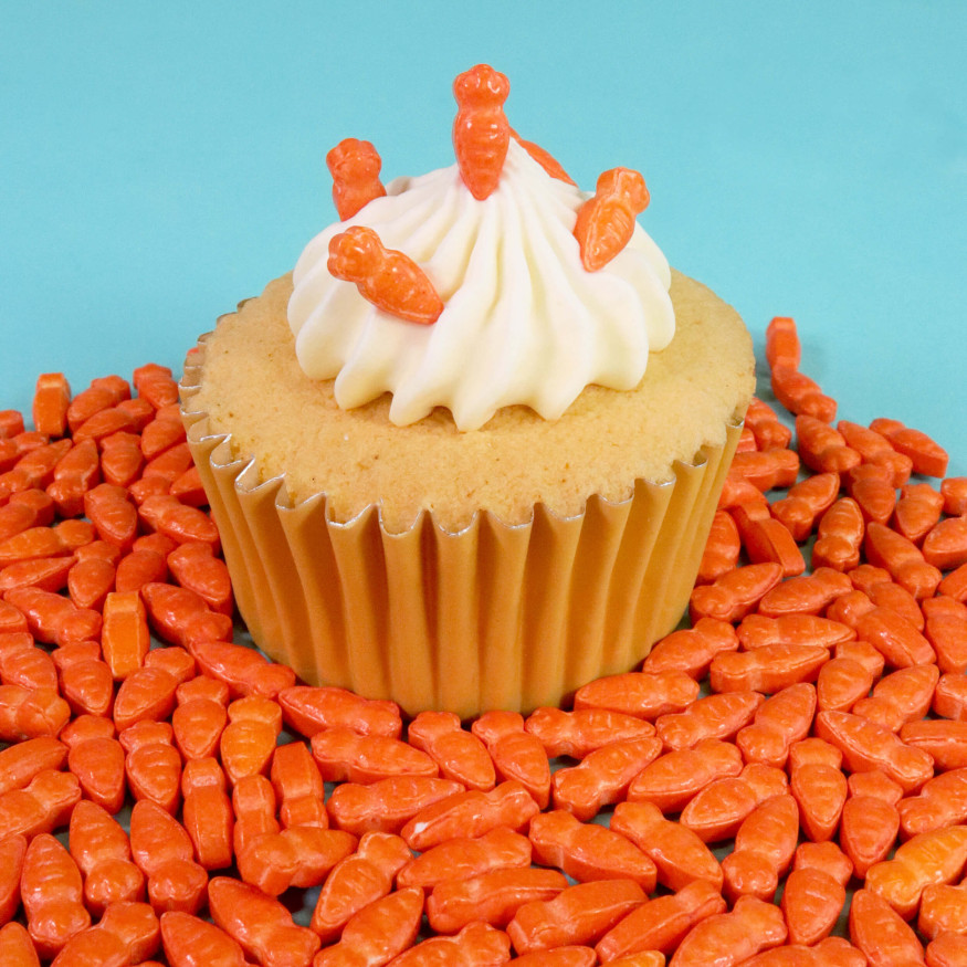 Décor à parsemer : carottes de Pâques 76 gr - PME