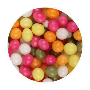 Oeufs de Pâques multicolores en sucre 100 gr - Alice Délice