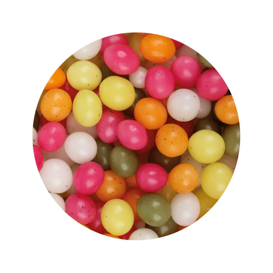 Oeufs de Pâques multicolores en sucre 100 gr - Alice Délice