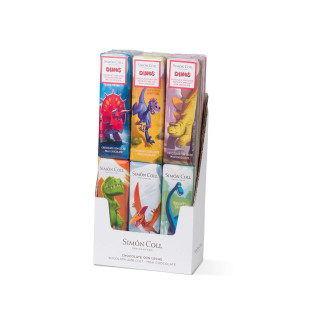 Mini tablette de chocolat au lait Dinosaure 18 gr - Simon Co