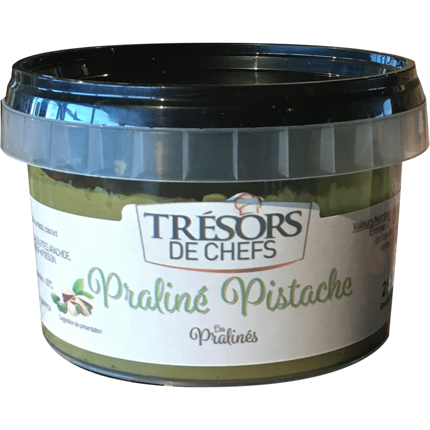 Praliné pistache 250 gr - Trésors de Chefs