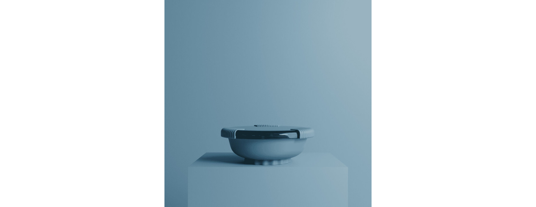 Boîte repas avec couvercle bleu clair - Bini