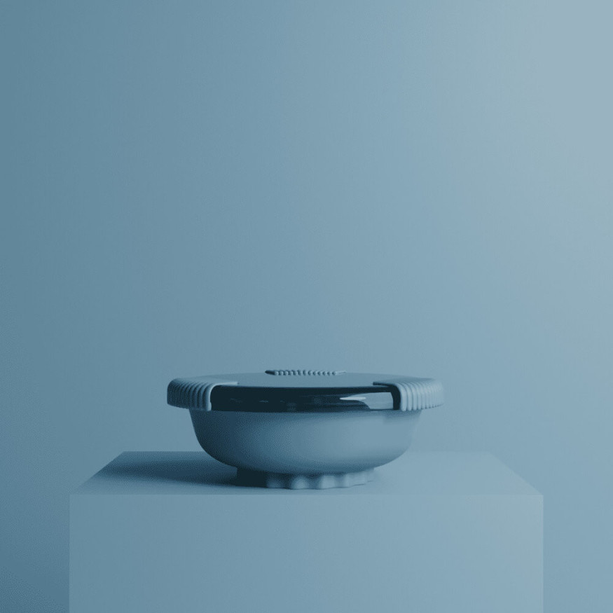 Boîte repas avec couvercle bleu clair - Bini