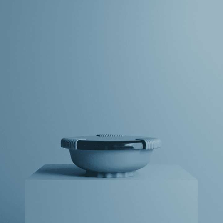 Boîte repas avec couvercle bleu clair - Bini