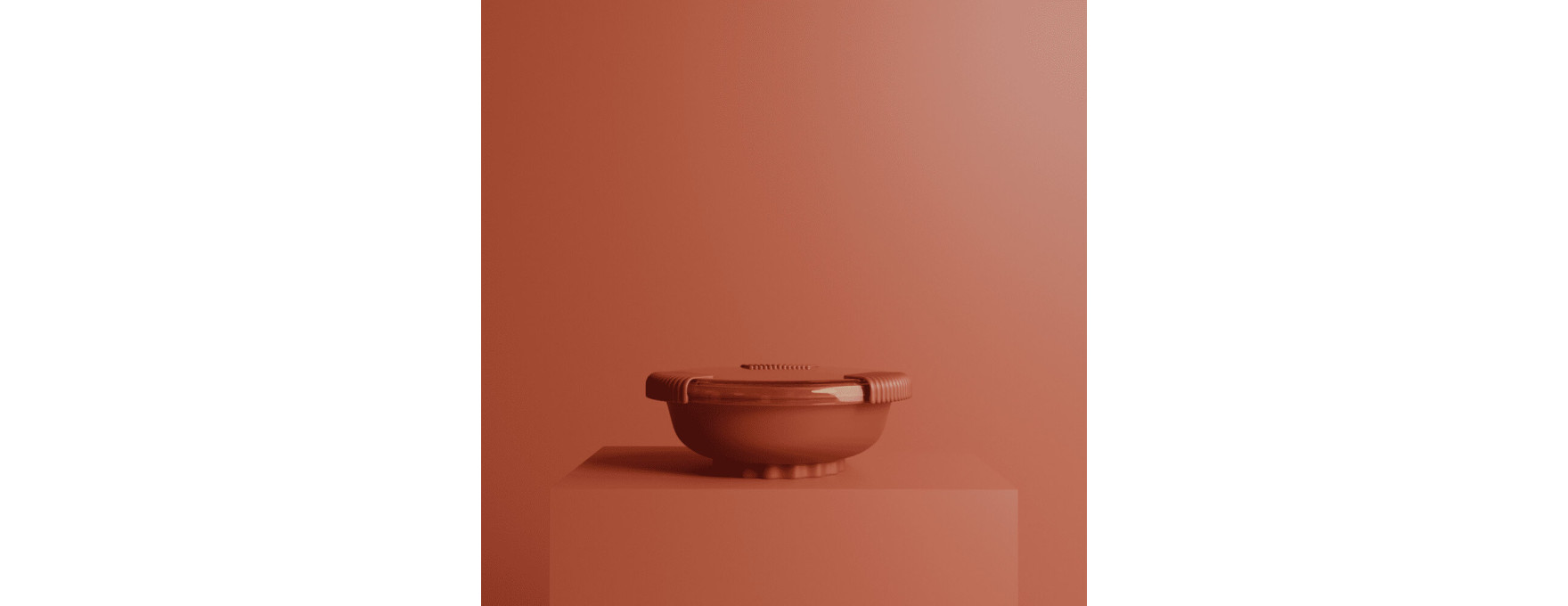 Boîte repas avec couvercle terracotta - Bini