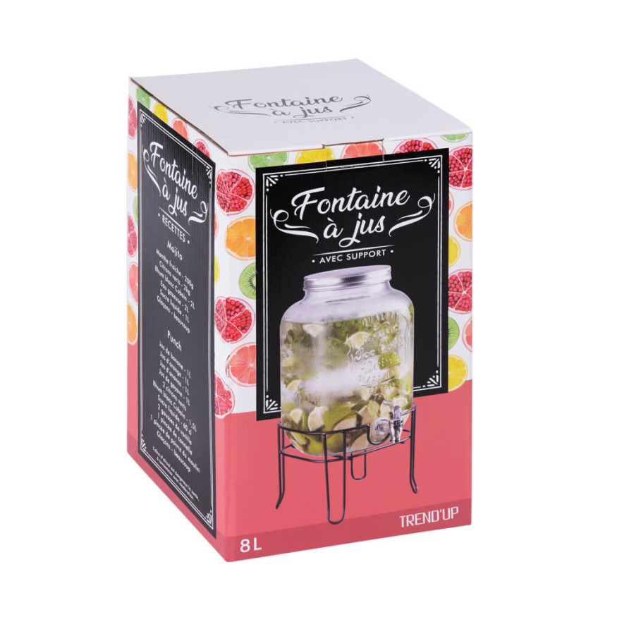 Fontaine 8 litres avec support - Table passion