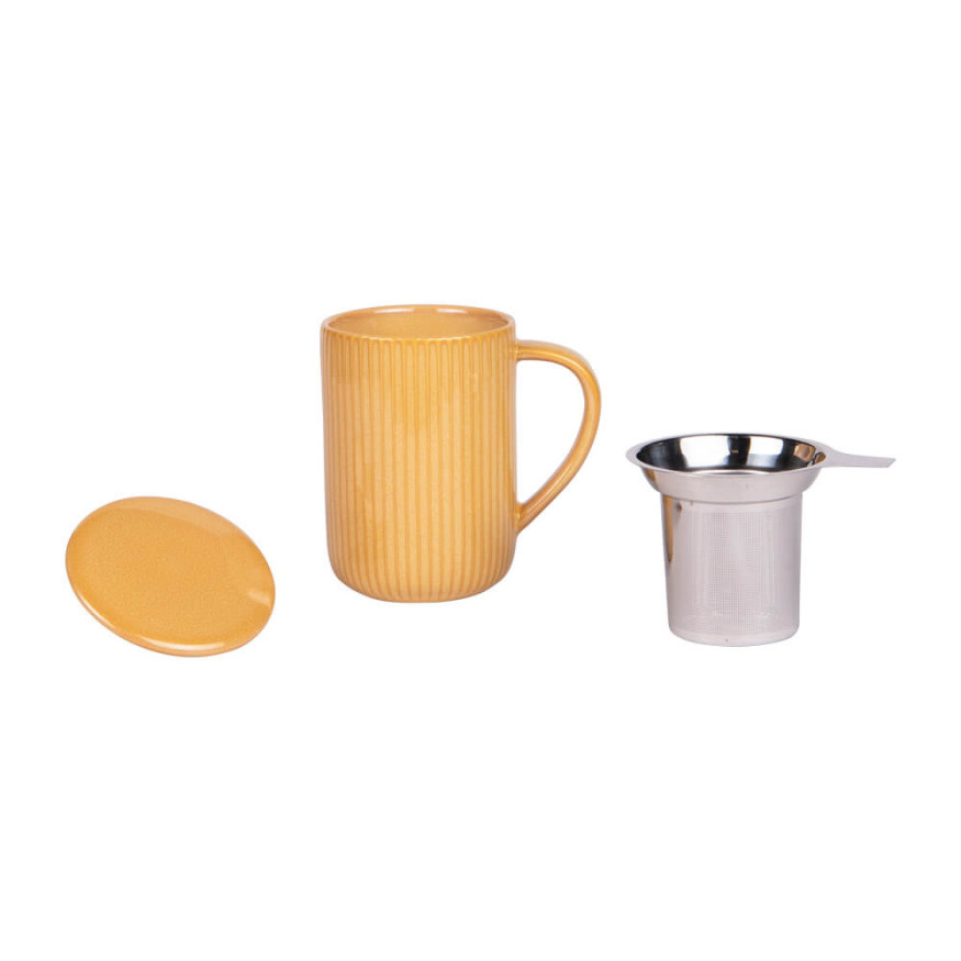 Tisanière avec filtre 0,47l jaune Tiao - Table Passion