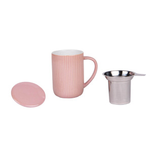 Tisanière avec filtre 0,47l rose Tiao - Table Passion