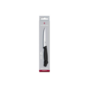 Coffret 6 couteaux steak manche noir - Victorinox