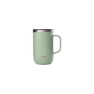 Travel Mug isotherme avec anse 470ml tilleul - Qwetch
