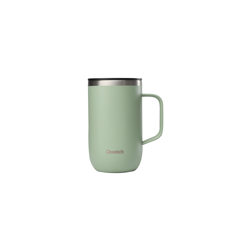 Travel Mug isotherme avec anse 470ml tilleul - Qwetch