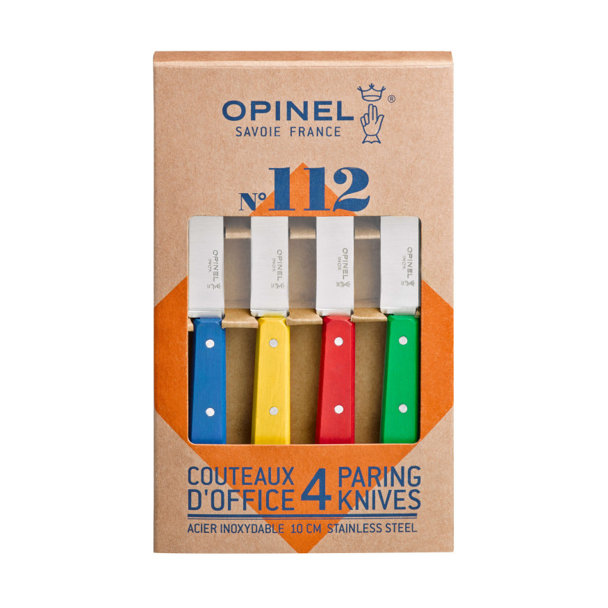 Set de 4 couteaux office coloris classique - Opinel