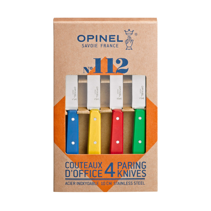 Set de 4 couteaux office coloris classique - Opinel
