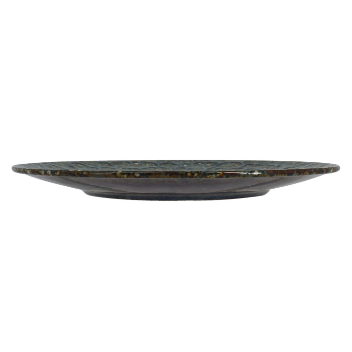 Assiette plate 27 cm Venus en porcelaine émail réactif - Ogo