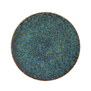 Assiette plate 27 cm Venus en porcelaine émail réactif - Ogo