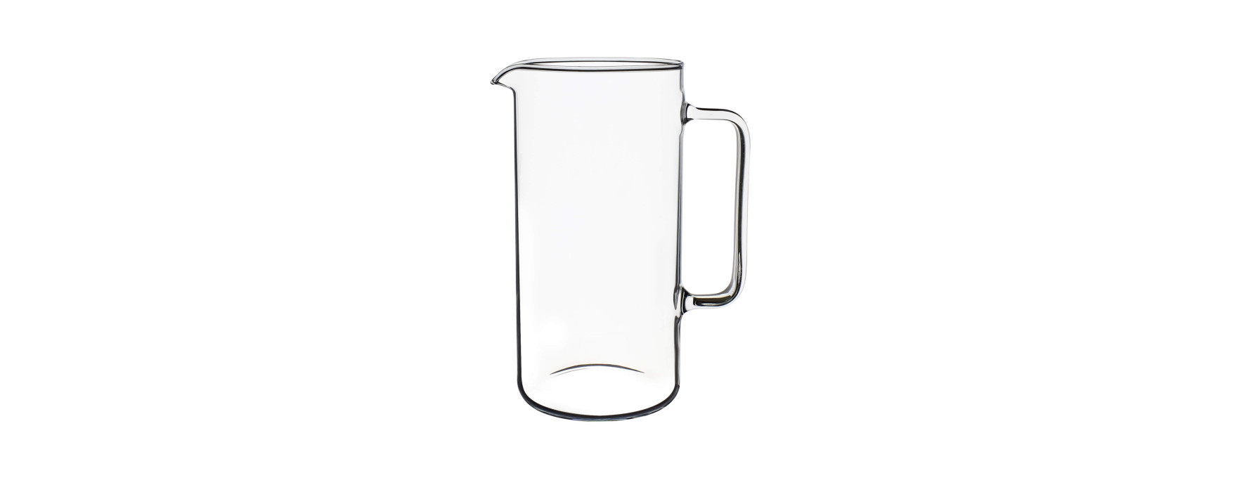 Pichet en verre borosilicate avec anse 1L - Novastyl