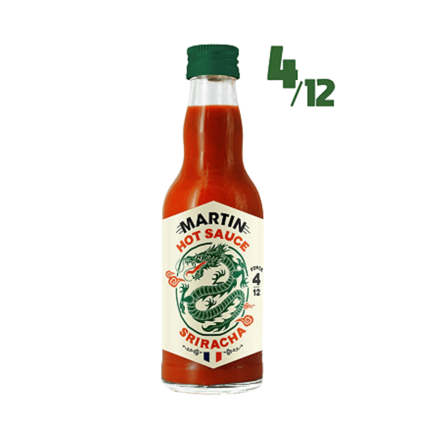 Sauce pimentée SRIRACHA 4/12, 200g - Maison Martin