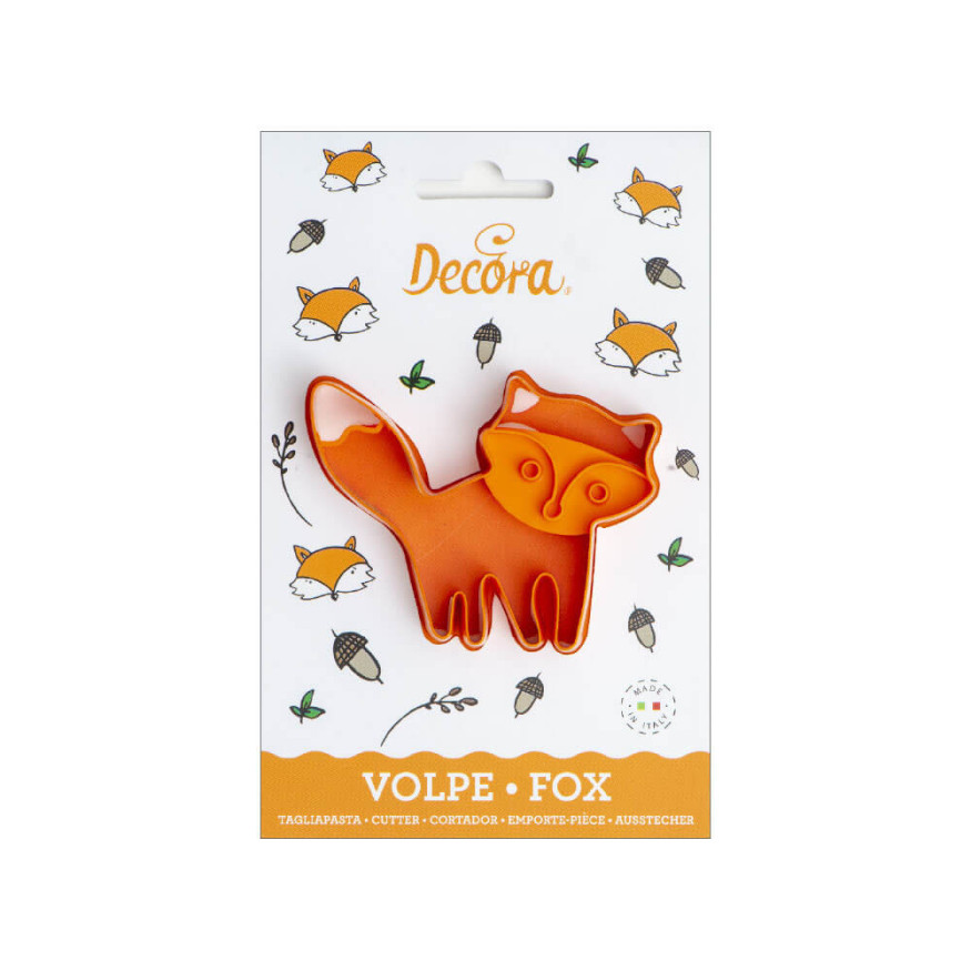 Emporte-pièce avec détails en plastique Renard 7.5 x 10 x 2.