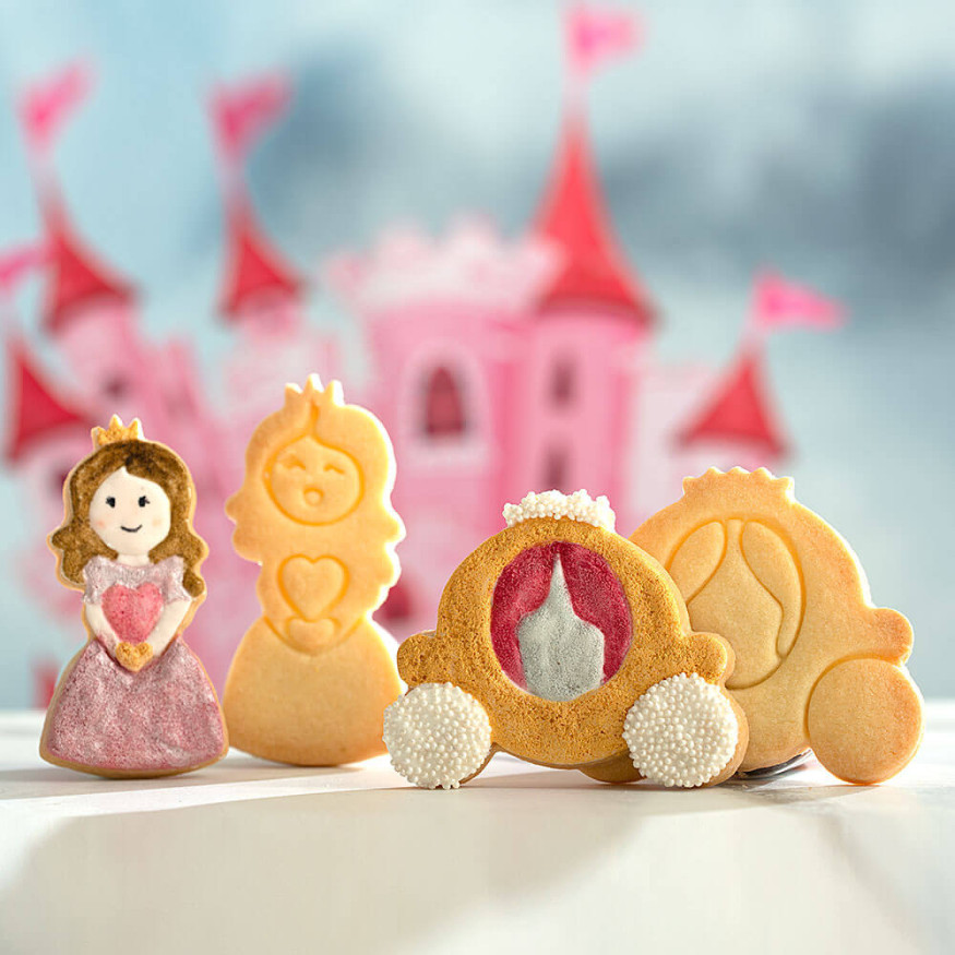 Kit 2 emporte-pièces en plastique : Princesse - Decora