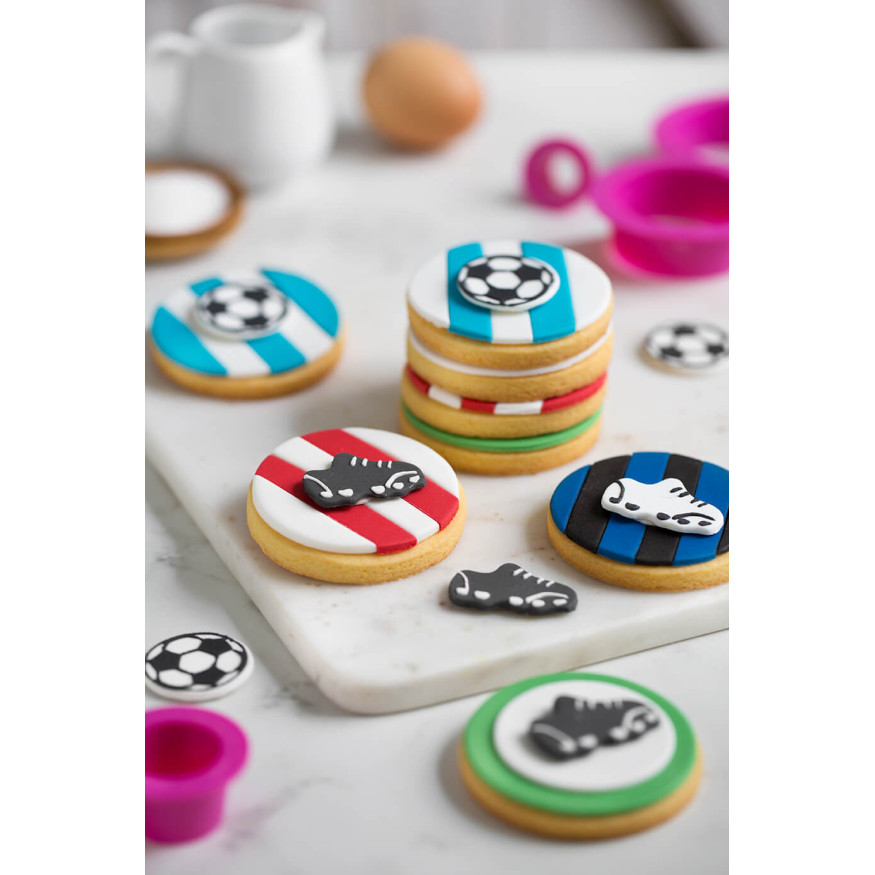 Plaque de décors comestibles : 6 décors Football - Decora