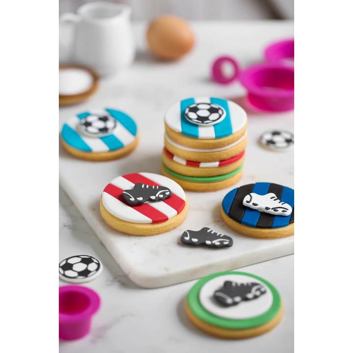 Plaque de décors comestibles : 6 décors Football - Decora