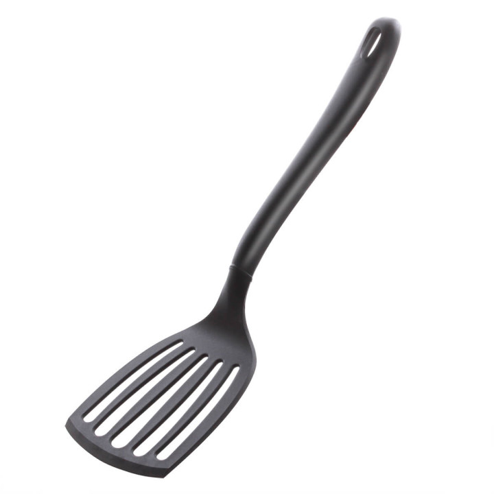 Spatule ajourée noire en nylon 35 cm - Alice Délice