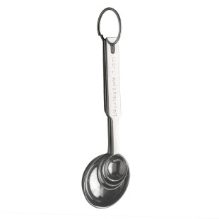4 cuillères doseuses en inox : équivalences ml, cuillère à café