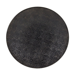 Assiette à dessert 21cm en grès Vésuvio noir - Table passion