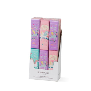 Mini tablette de chocolat au lait Licorne 18 gr - Simon Coll