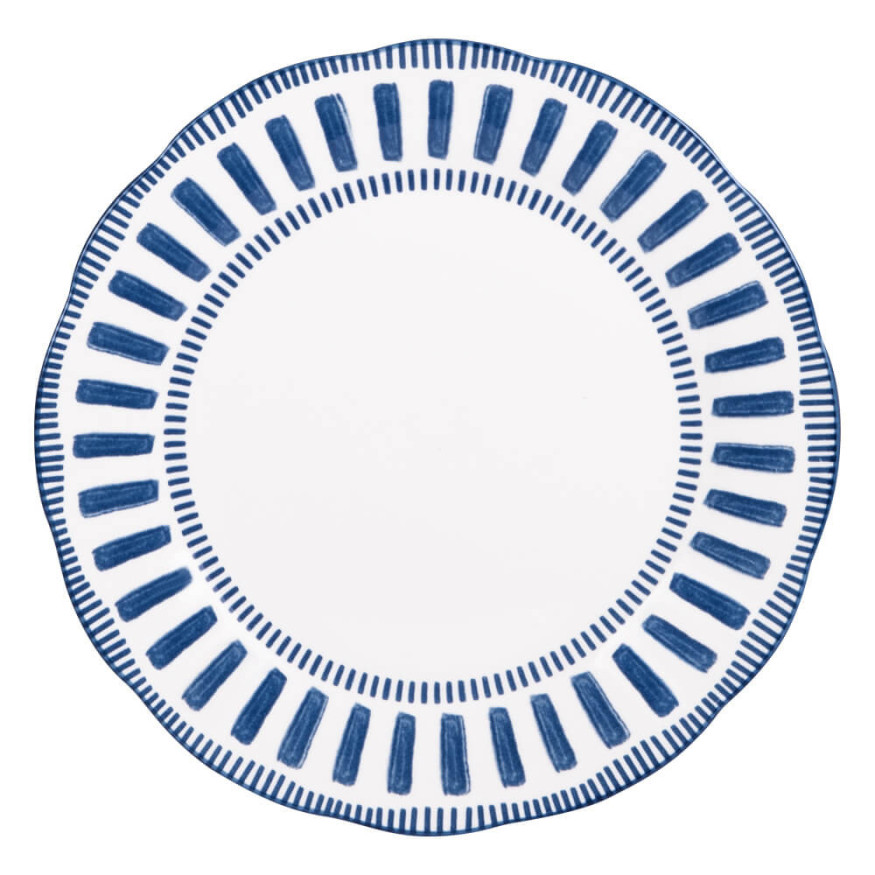 Assiette plate 27cm Napoli Bleue - Table passion