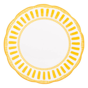 Assiette plate 27cm Napoli Jaune - Table passion Assiette plate 27cm Napoli Jaune - Table passion