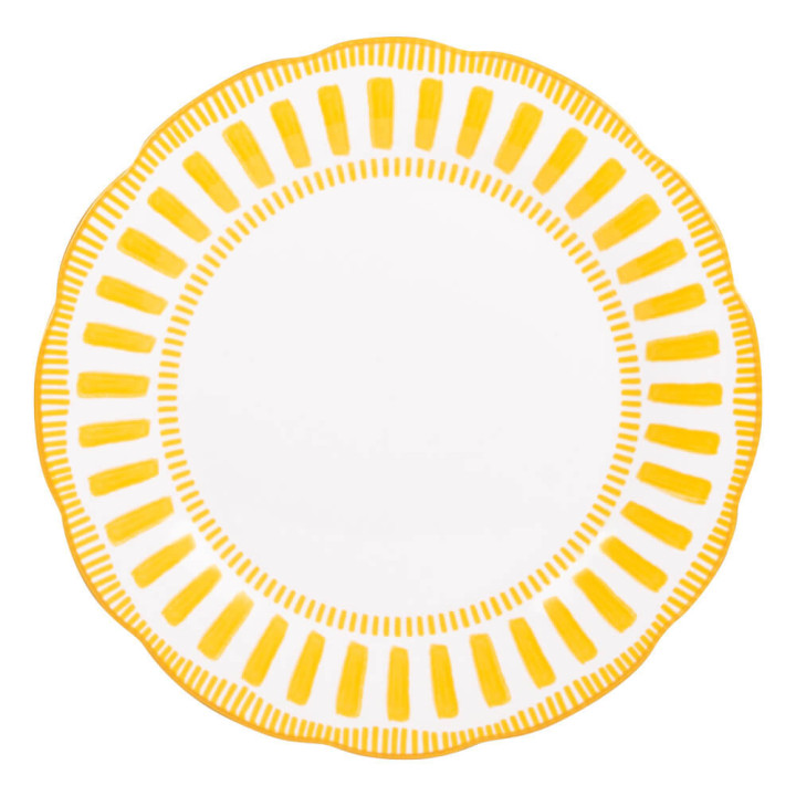 Assiette plate 27cm Napoli Jaune - Table passion